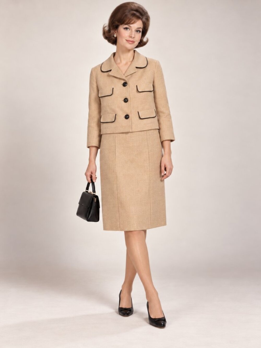 1960s J.W. Robinson California Skirt Suit Set 🤎